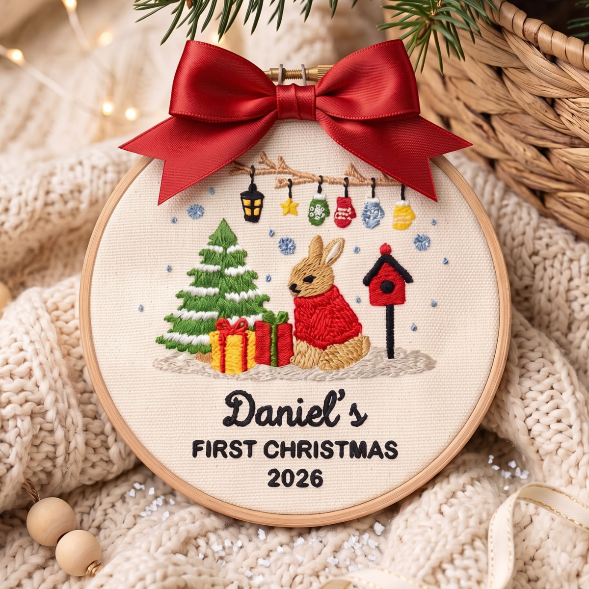 Personalized Embroidered Babys First
