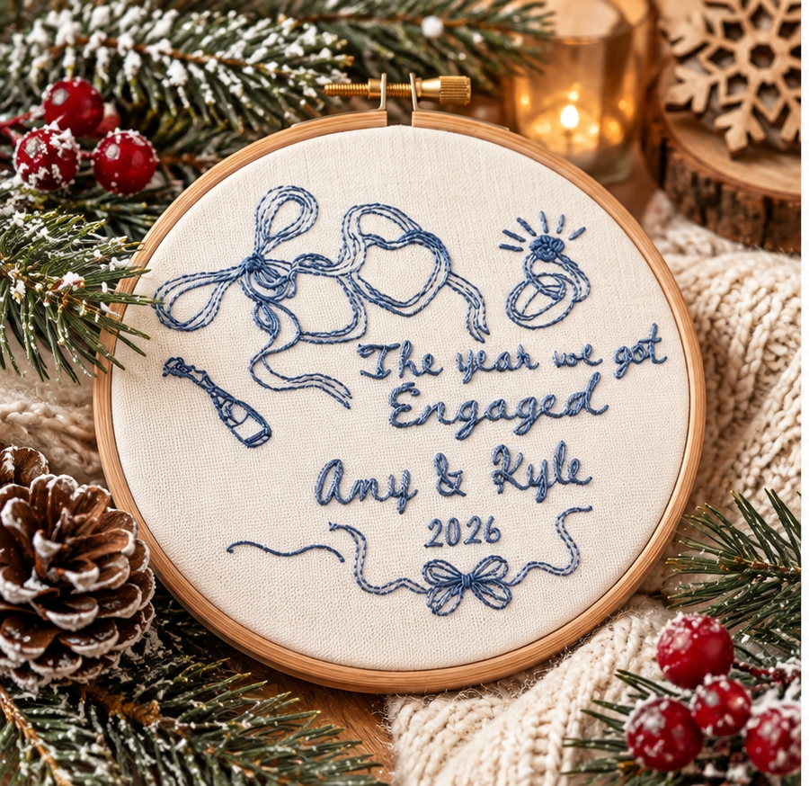 Personalized First Christmas Embroidered