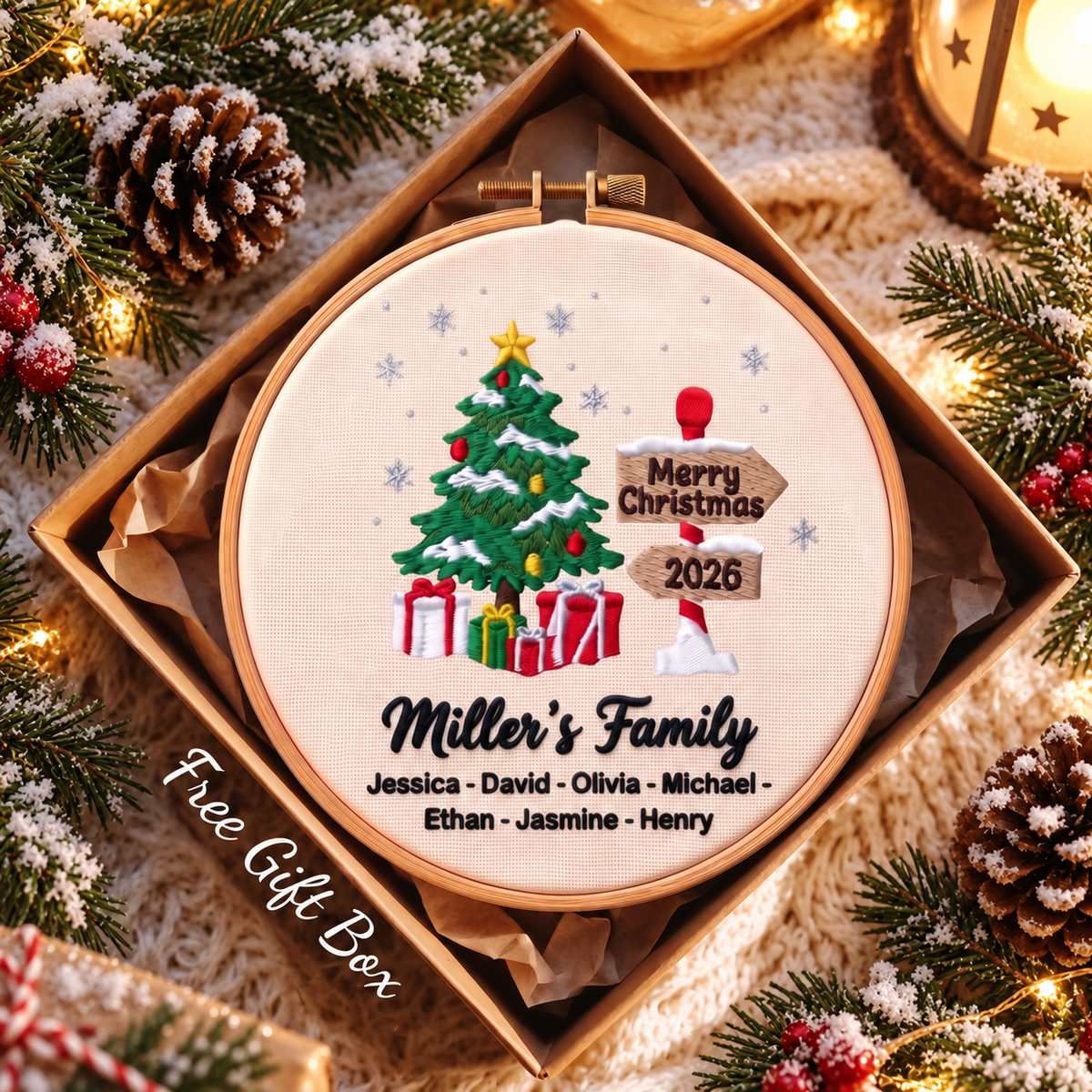 Family Name Christmas Tree Ornaments
