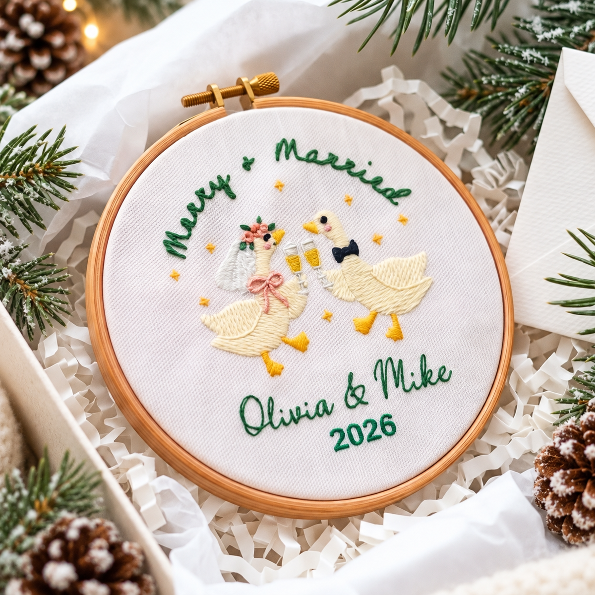 Personalized First Christmas Embroidered