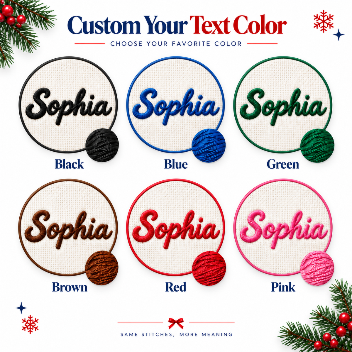 Personalized First Christmas Embroidered