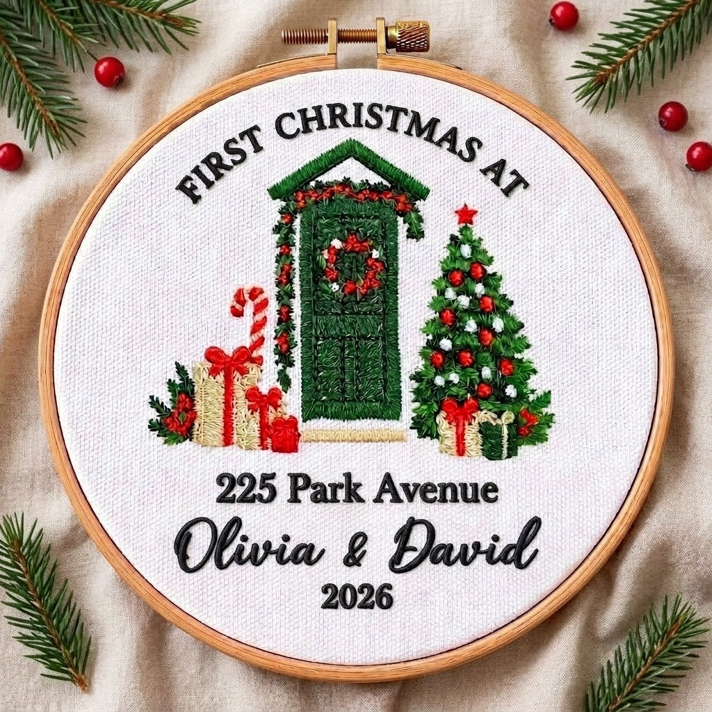 New Home Christmas Ornament personalized
