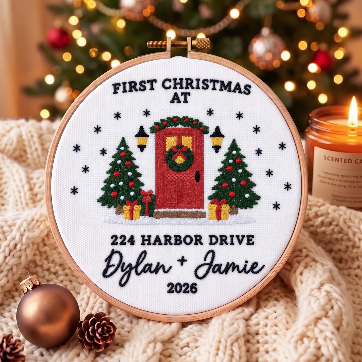 New Home Christmas Ornament personalized